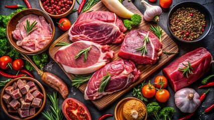 Fototapeta premium Delicious Chicken & Meat Products: High-Quality Images for Food Blogs & Restaurants
