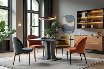 Sturdy Modern Chairs and Tables for Contemporary Interior Design