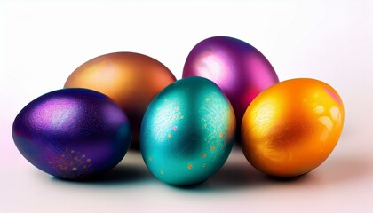 coloured easter eggs