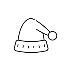 Santa hat vector icon