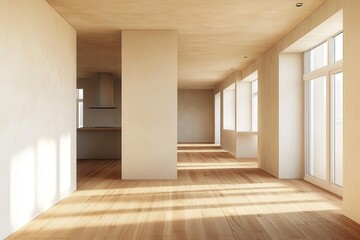 Obraz premium Redesign and update with drywall in a passageway 3D Model