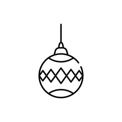 Christmas ornament vector icon