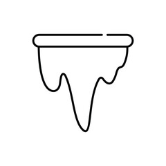 Icicle vector icon