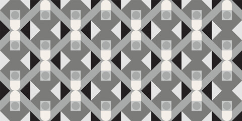 
Black and white seamless geometric pattern background image. Can use as your wallpaper, poster and banner design