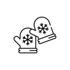 gloves vector icon