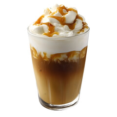 Iced Caramel Coffee Drink  Whipped Cream  Coffee Beverage  Cafe Menu