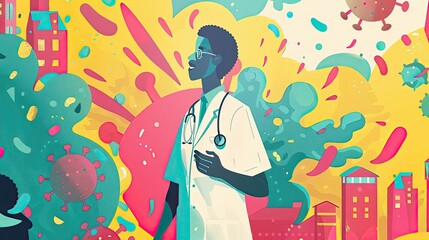 World Health Organization campaign promoting disease prevention and health awareness globally