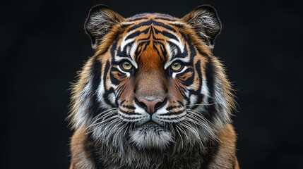 Obraz premium Majestic tiger portrait. AI.