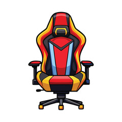 Customizable Gaming Chair Vector Illustration