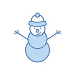 Snowman vector icon