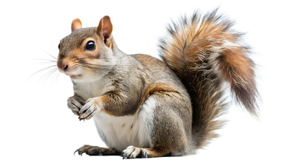 Obraz premium Squirrel on White Background