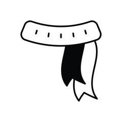 Scarf vector icon
