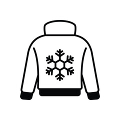 Warm sweater vector icon