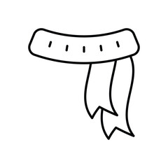 Scarf vector icon