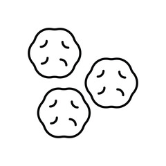 Snowball vector icon