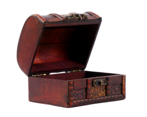 old wooden box isolated