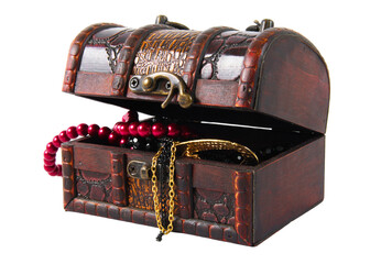 Old vintage jewelry box