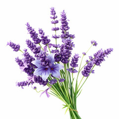 Lavender Bouquet Realistic illustration