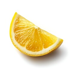 lemon slice isolated on white background