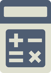 Simple Calculator Icon Illustration