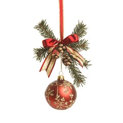 new year decoration isolated on white background