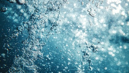 Air Bubbles Rising Through Water A Stunning Aquatic Scene
