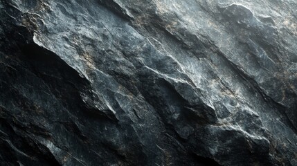 Dark Grey Rock Texture Showing Natural Formation