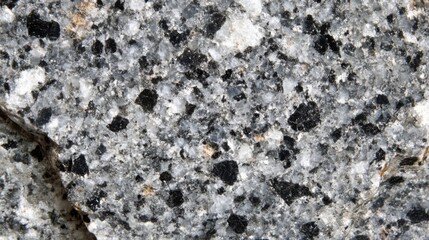Close Up View of Grey and Black Granite Rock