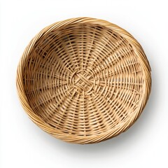 Wicker Basket White Background