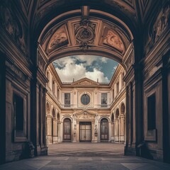 Fototapeta premium Ancient palace, Florence, Tuscany