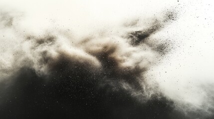 Abstract Brown and Grey Dust Cloud Explosion