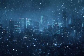 Urban rain backgrounds creating an atmosphere of loneliness, where the sound of raindrops is a companion to solitude, reflecting the bittersweet beauty of finding clarity in moments of quiet sadness.