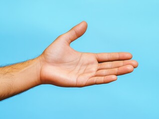 Hand extended in appeal