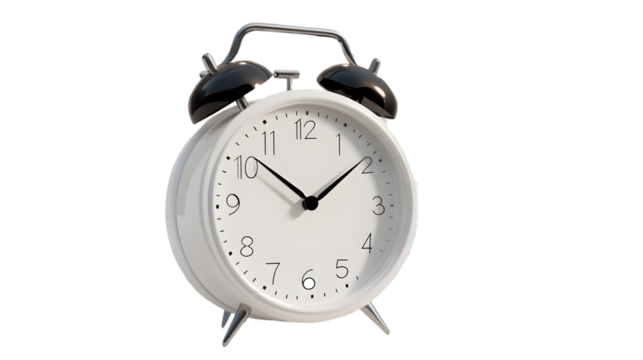 Vintage Alarm Clock Close-Up: Stylish Timepiece for Retro Decor and Home Styling