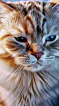 "Portrait d&eacute;taill&eacute; d'un chat tigr&eacute; au regard intense"

