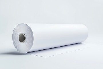 printer paper isolated on white background 
