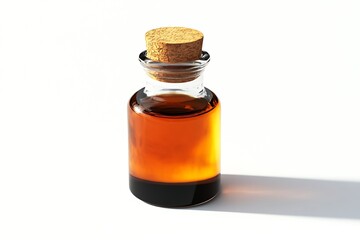 massage oil isolated on white background 