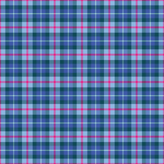 Summer Plaid Check Seamless Pattern - Cute plaid check repeating pattern design