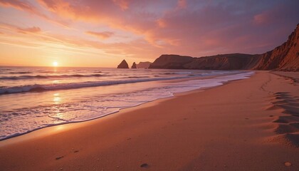 sunset at the beach