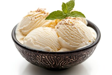 ice cream isolated on white background 