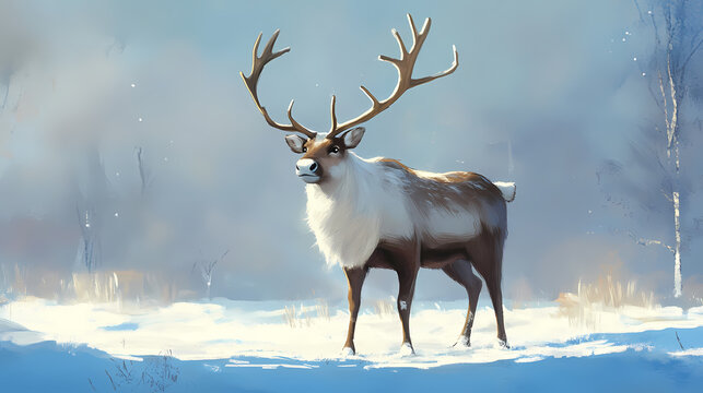 sven - loyal and lovable, sven is the reindeer who carrie. Stalwart. Illustration