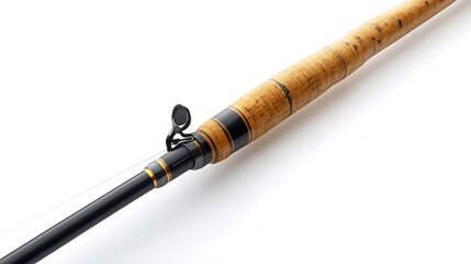 Naklejka premium fishing rod isolated on white background 