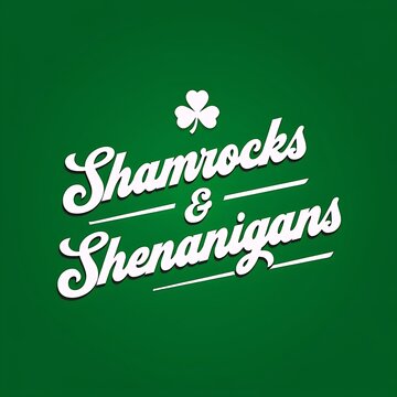 retro shamrocks shenanigans St. Patrick's Day T-shirt