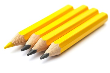 Obraz premium sketchpad and pencils isolated on white background 