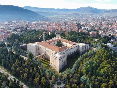 Spanish Castle at L'Aquila, Abruzzo, Italy