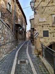 Streets of the Medieval Town of Calascio