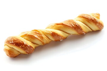 pretzel twist isolated on white background 