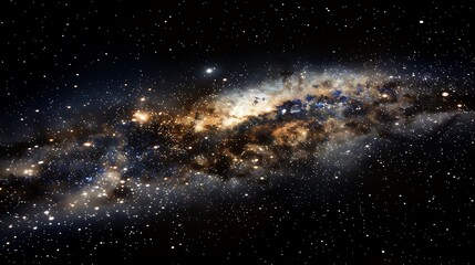 Fototapeta premium Cosmic Tapestry: A Celestial River of Stars and Nebulae