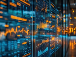 A bright planning room with glowing charts organizing key priorities during a strategyfocused session