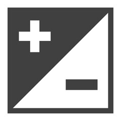 Vector Illustration of Exposure Compensation Symbol in Black and White